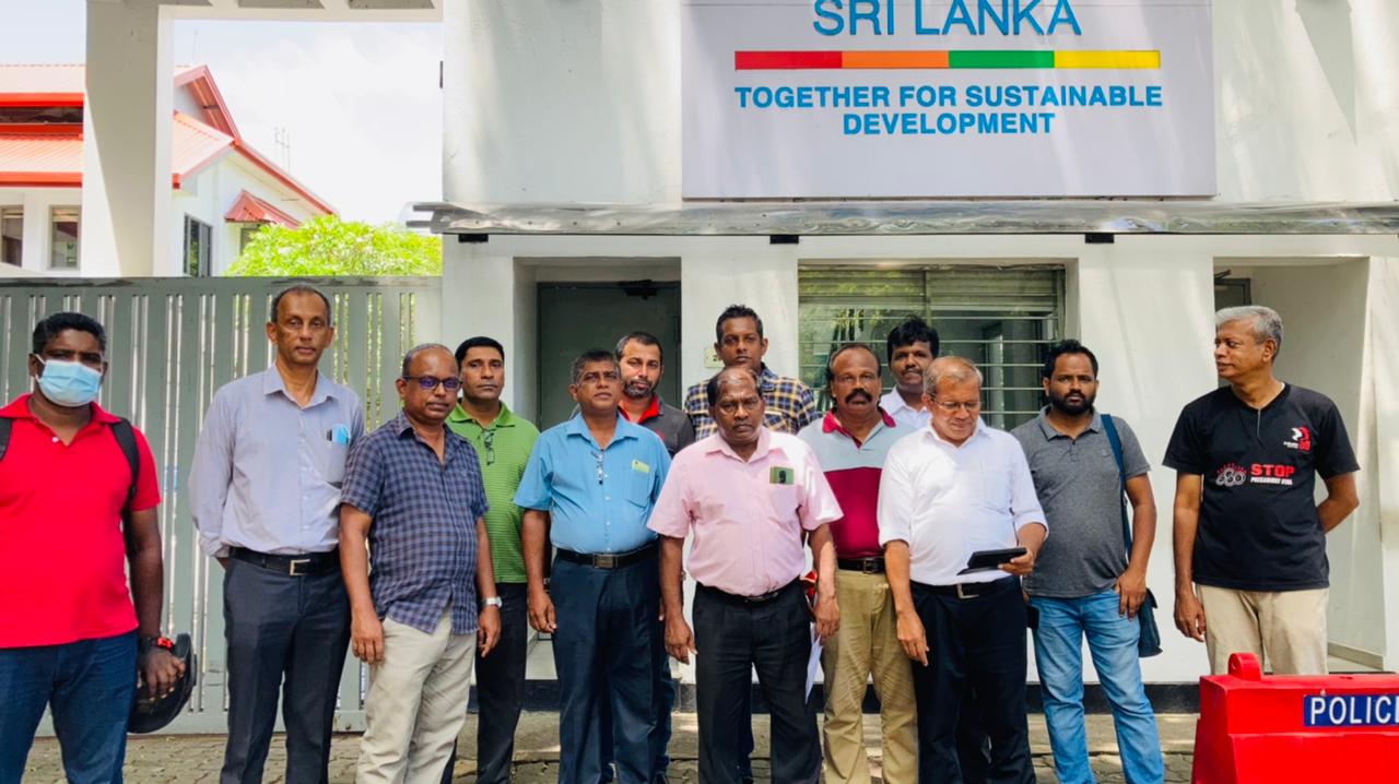 වෘත්තීය සමිති හා බහුජන සංවිධාන එකතුව එක්සත් ජාතීන් ගේ කාර්යාලයට.