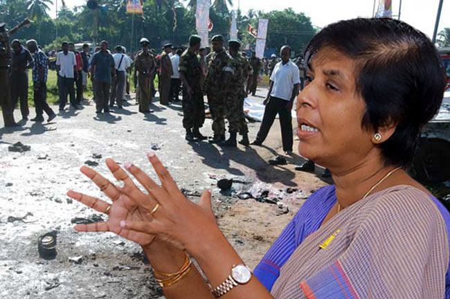 There is a doubt that Rajapaksa killed her husband