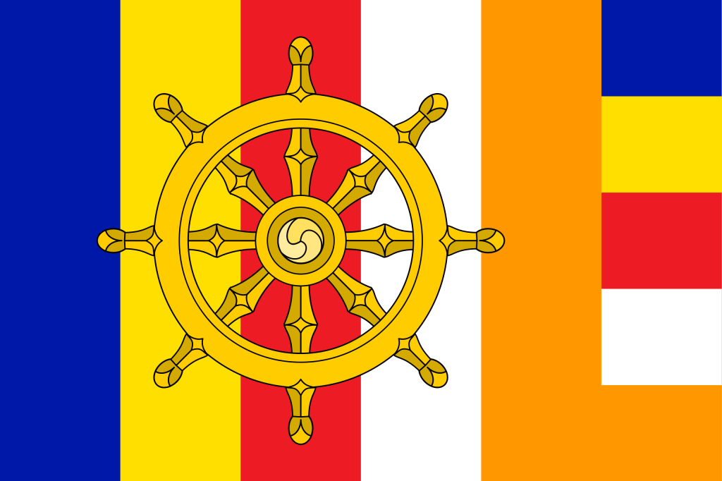 Buddhist_flag_with_Dharma_wheel.svg