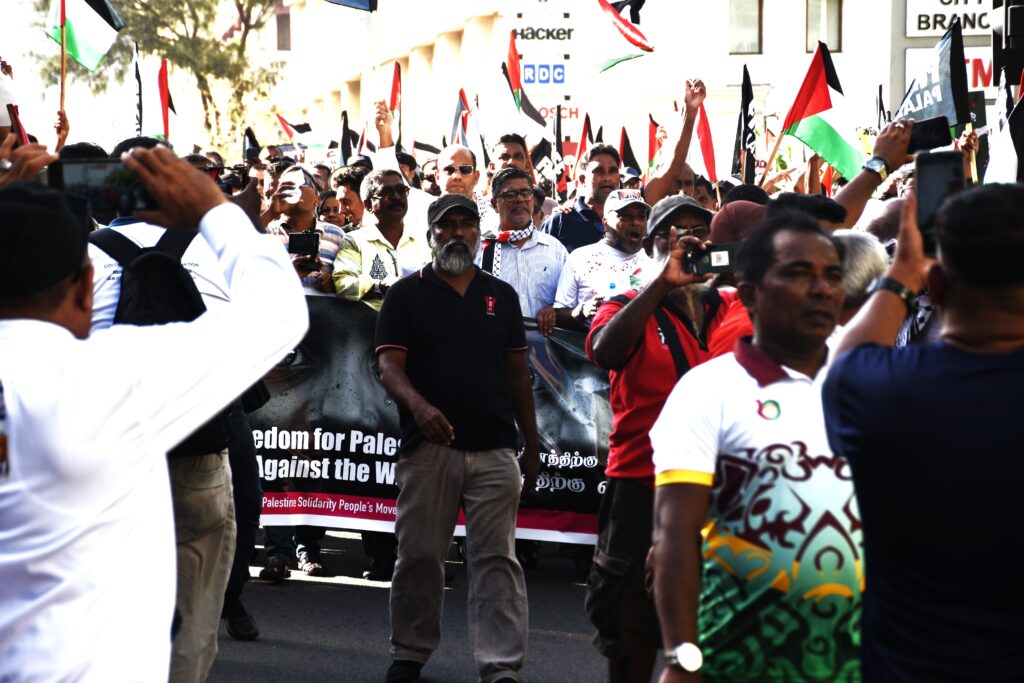 පලස්තීන ජන සංහාරයට ඉරාන ආක්‍රමණයට එරෙහිව අධිරාජ්‍ය විරෝධී පාමනක්