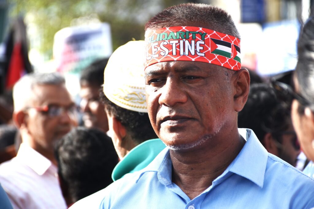 පලස්තීන ජන සංහාරයට ඉරාන ආක්‍රමණයට එරෙහිව අධිරාජ්‍ය විරෝධී පාමනක්