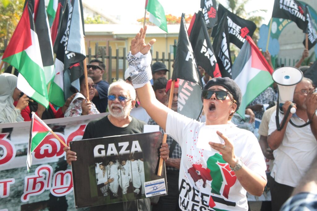පලස්තීන ජන සංහාරයට ඉරාන ආක්‍රමණයට එරෙහිව අධිරාජ්‍ය විරෝධී පාමනක්