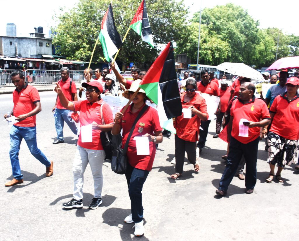 අධිරාජ්‍යවාදි කොල්ලකාරී ,ජන සංහාරක යුද්ධයට එරෙහිව ලෝක කම්කරු පන්ති ව්‍යාපාරයක් ගොඩ නගමු -ස්වාධීන වෘත්තීය සමිති එකතුව