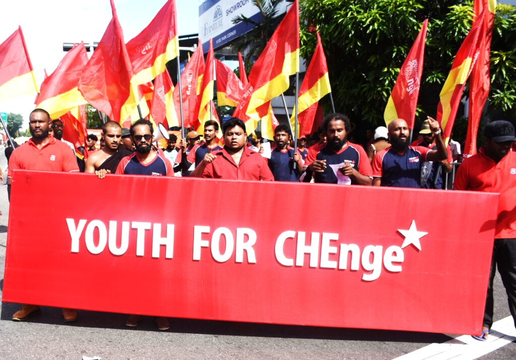 අධිරාජවාදී මිලේච්ජත්වයට නැටවෙන ආණ්ඩුවට එරෙහිව වැඩ කරන ජනතා බලයක් ගොඩ නගමු!