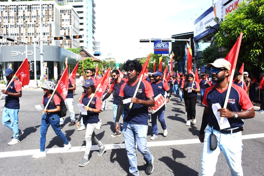 අධිරාජවාදී මිලේච්ජත්වයට නැටවෙන ආණ්ඩුවට එරෙහිව වැඩ කරන ජනතා බලයක් ගොඩ නගමු!